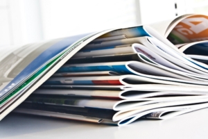 image of a stack of magazines
