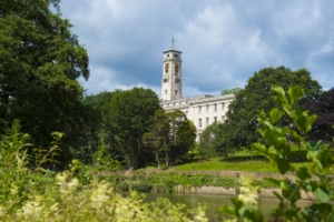 University of Nottingham, Trent Building from Highfields Lake, University Park