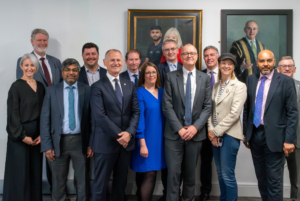 Lord Patrick Vallance and senior universities leader at the Forging Ahead project announcement
