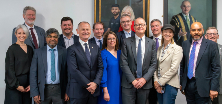 Lord Patrick Vallance and senior universities leader at the Forging Ahead project announcement