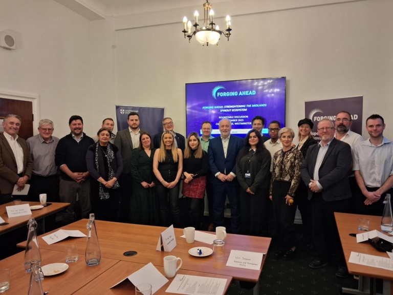 Forging Ahead and Midlands Innovation recently worked with Loughborough University Policy Unit to bring together senior representatives from across the Midland's research, investment and enterprise landscape for a high-level Westminster roundtable to examine how to strengthen the Midlands’ role in the UK’s innovation economy.