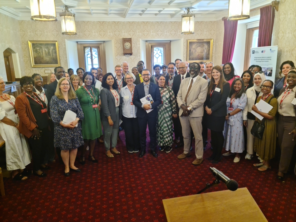 Guests pose for a group photo at the Midlands Health and Care Inequalities Policy Parliamentary Launch