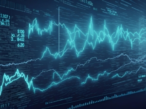 An image of computer graphs