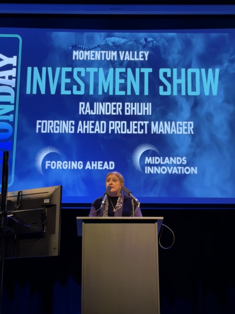 Rajinder Bhuhi, Forging Ahead project manager, speaking