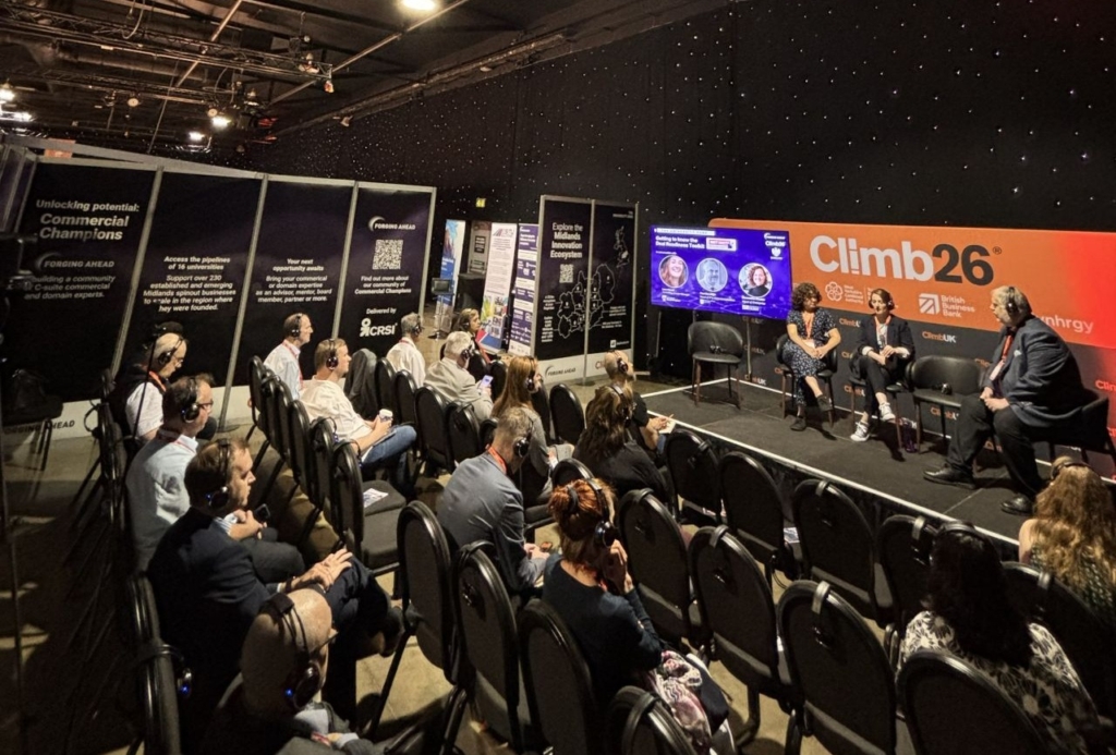 Dr Helen Turner visits Climb26 in Leeds about collaboration and innovation ecosystems.